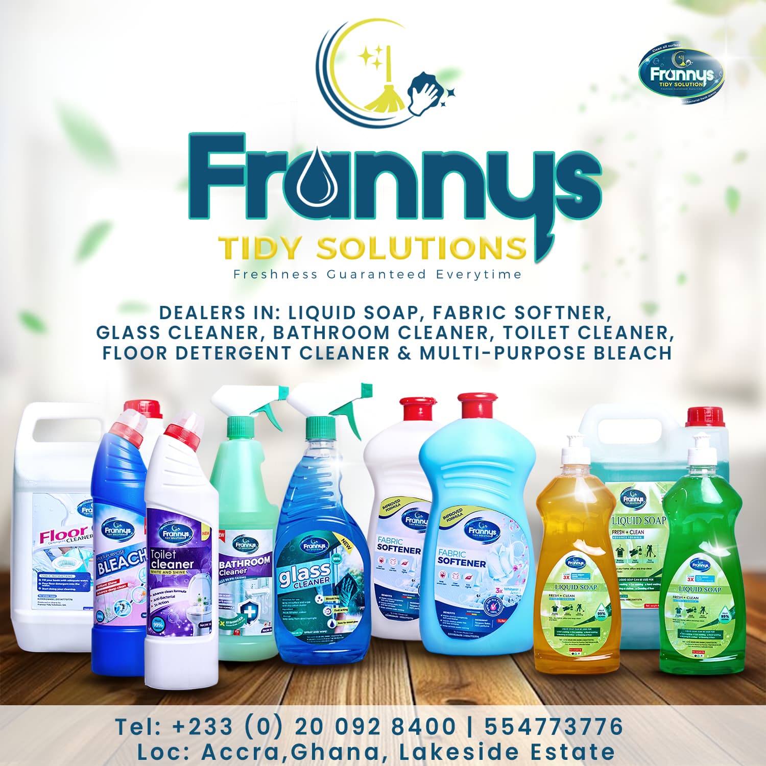 Frannys Tidy Solutions product lineup